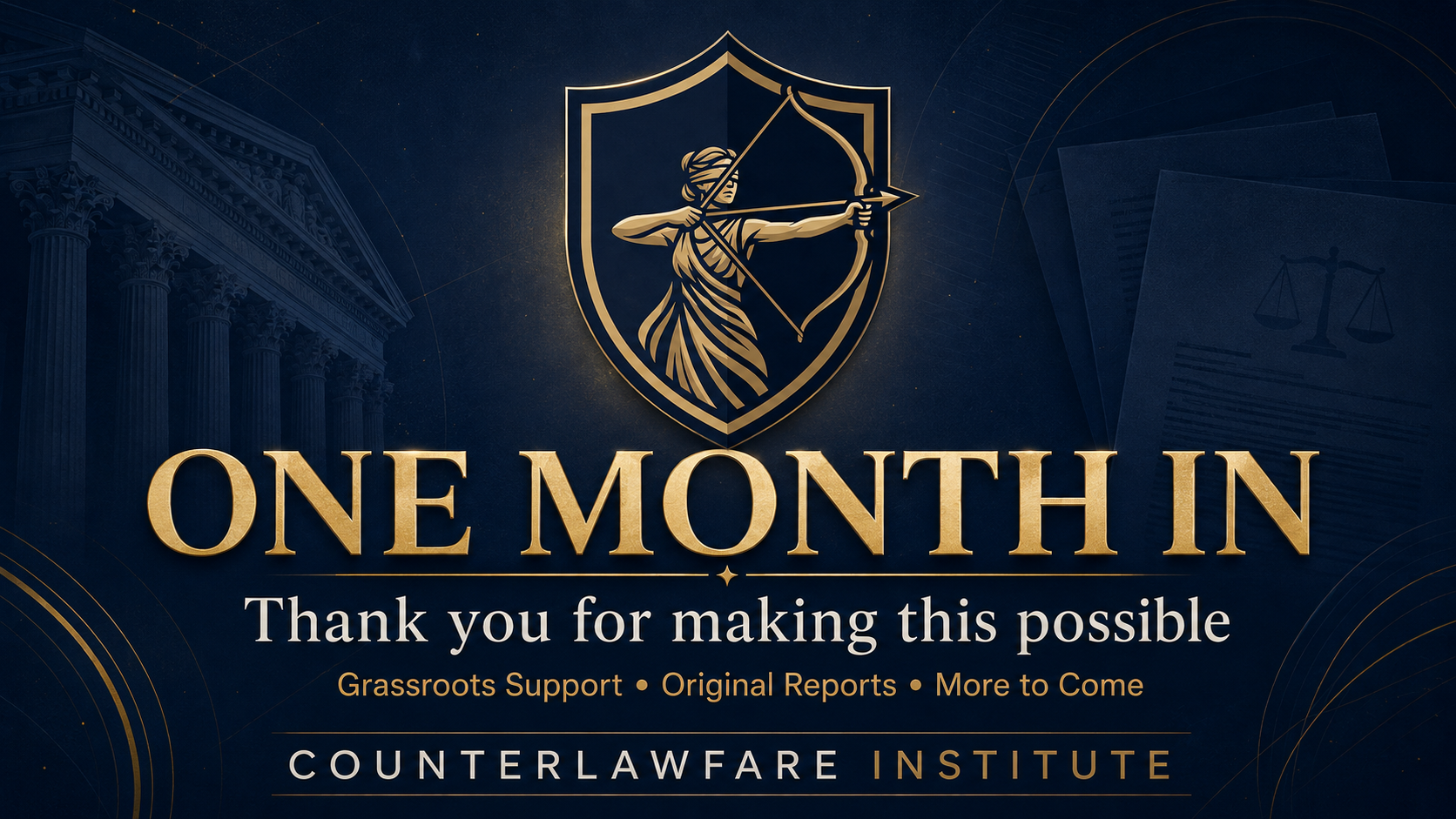 One Month of Counterlawfare